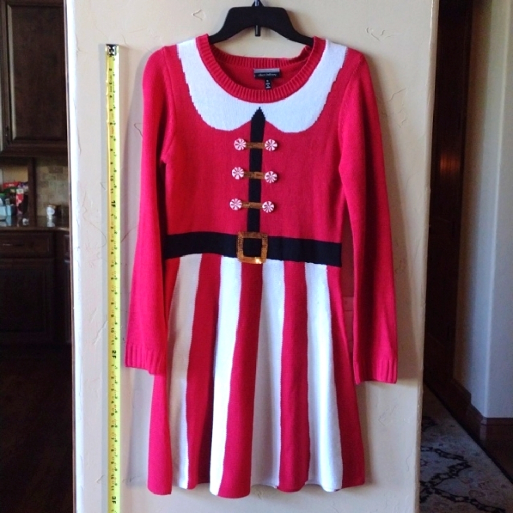 Mrs. Santa / Elf Sweater Dress with Hat